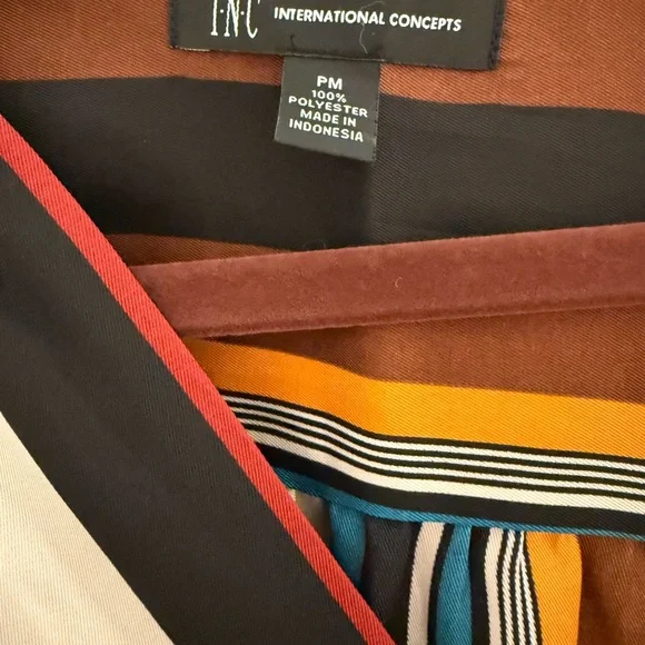 INC International Concepts Colorful Striped Blouse - Picture 5 of 5